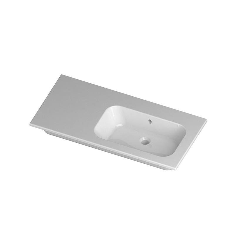 CONSOLE QUBO 106 SQUARE RIGHT Disegno Ceramica DISEGNO CERAMICA - 1