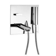 ACQUAVIVA Gruppo Vasca A parete con bocca 220mm, miscelatore e set doccia 56530/22 BONGIO RUBINETTERIE  - 1