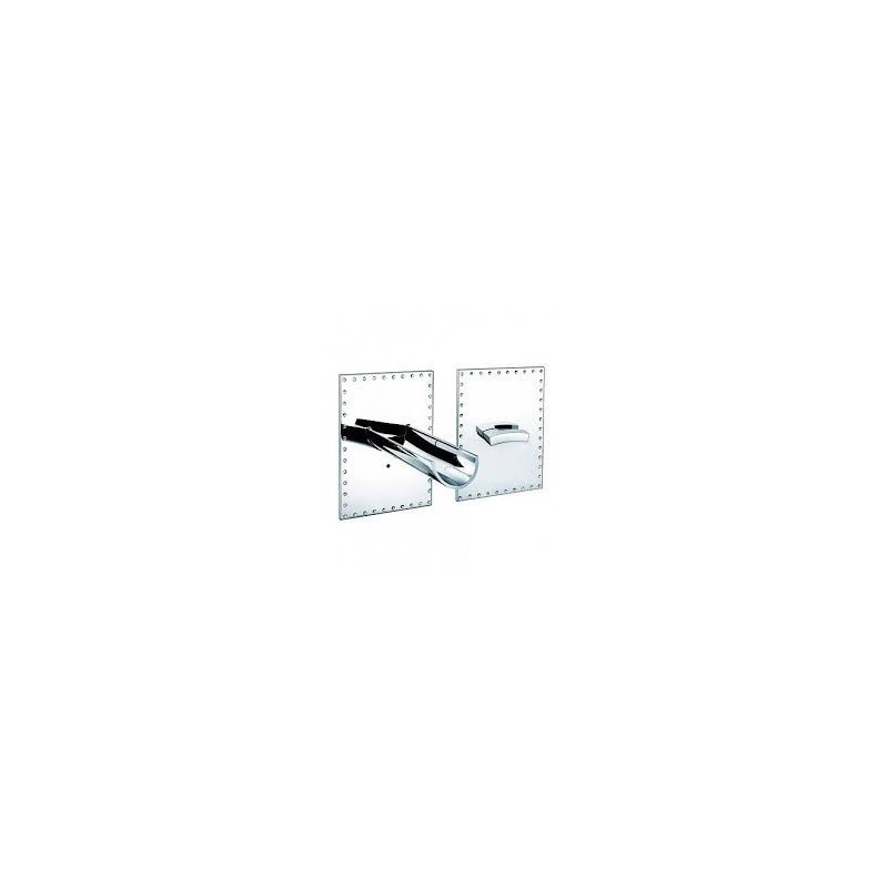 ACQUAVIVA BRILLIANT Groupe évier mur avec Bouche encastré 220mm et Mixer 55538/22 BONGIO RUBINETTERIE  - 1