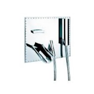 ACQUAVIVA BRILLIANT Wannenarmatur Wandauslauf 180mm, Mixer und Handbrause, Umsteller 55530/18 BONGIO RUBINETTERIE  - 1