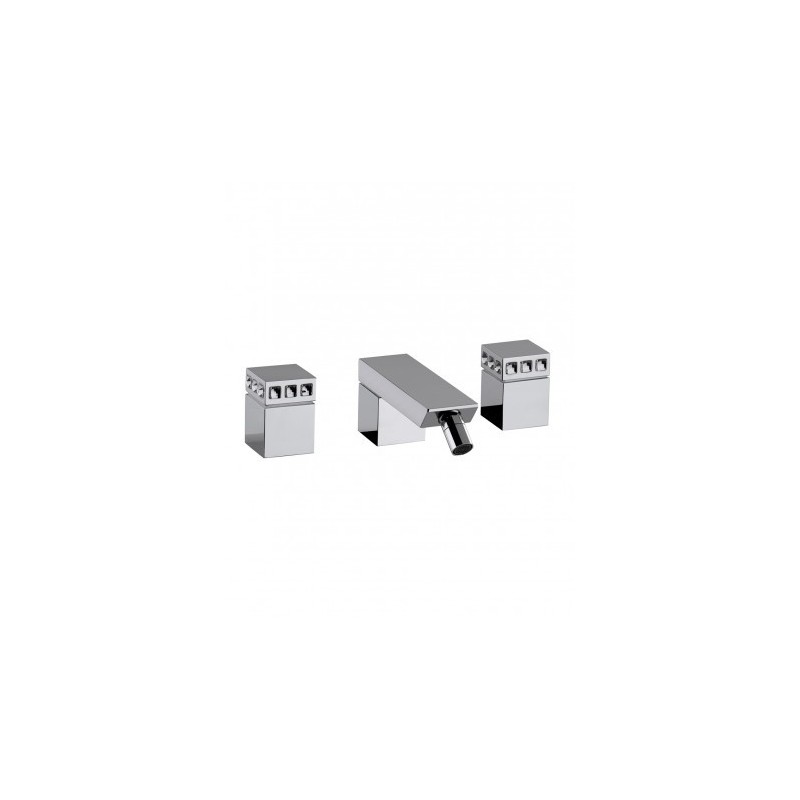 PURE GLAME Groupe Bidet 3 trous avec vidanger clic-clac 6P503 BONGIO RUBINETTERIE  - 1