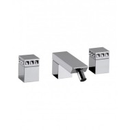 PURE GLAME Groupe Bidet 3 trous avec vidanger clic-clac 6P503 BONGIO RUBINETTERIE  - 1