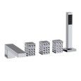 PURE GLAME LUX Gruppo Vasca 5 fori bordo vasca con set doccia 6L531/D BONGIO RUBINETTERIE  - 1