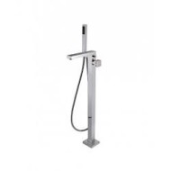 PURE GLAM DECOR Wannen Mixer Vom Boden mit Handbrause 3D534 BONGIO RUBINETTERIE  - 1