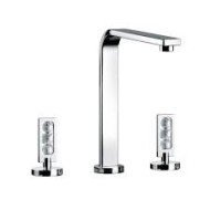 MYAMIX CRYSTAL Groupe évier Tre trous avec vidanger clic-clac 48501 BONGIO RUBINETTERIE  - 1