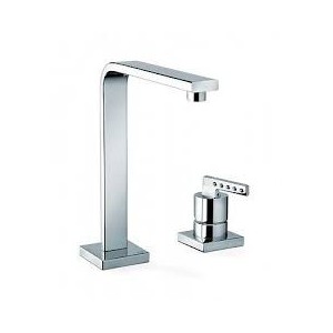 MYAMIX BRILLIANT Groupe évier panneau de plancher 2 trous avec vidanger clic-clac 59501 BONGIO RUBINETTERIE  - 1