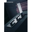 ACQUAVIVA Baignoire groupe avec Bouche encastré 220mm, set bord baine Mixer 56531/D