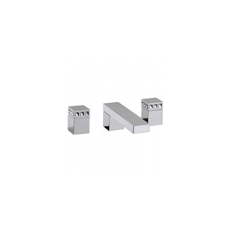 PURE GLAME Groupe évier 3 trous avec vidanger clic-clac 6P501SW