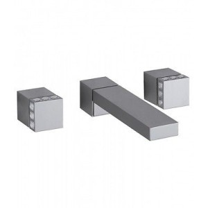 PURE GLAME Groupe évier encastré 3 trous avec Bouche 220mm 6P538/22