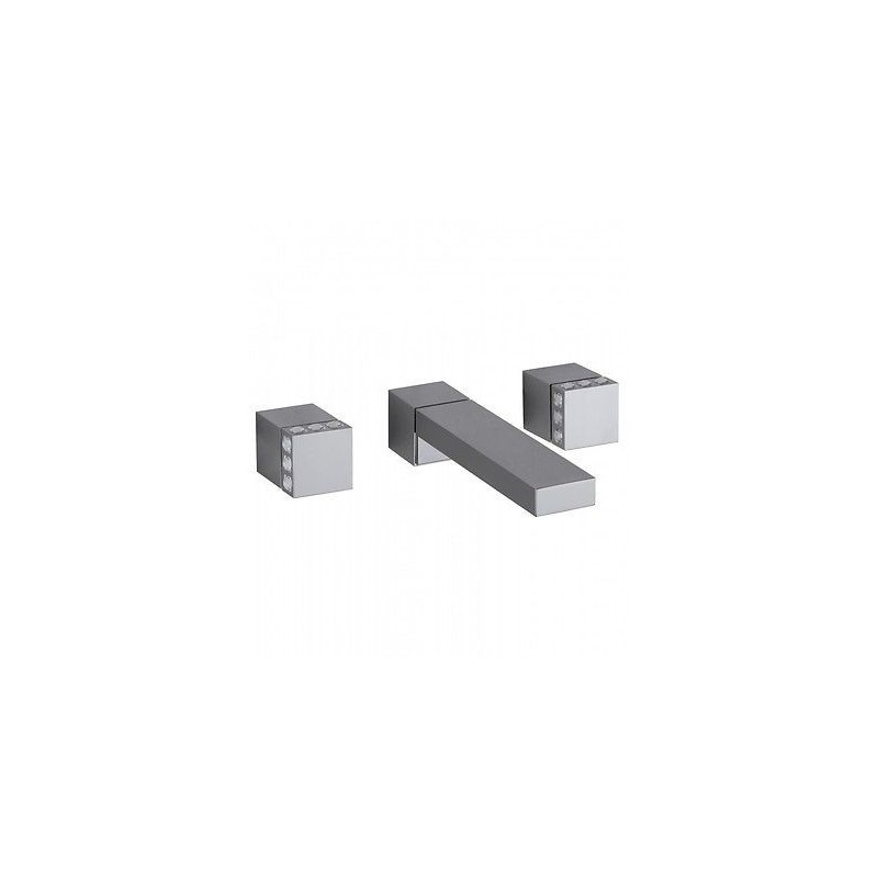 PURE GLAME Groupe évier encastré 3 trous avec Bouche 220mm 6P538/22