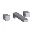 PURE GLAME Groupe évier encastré 3 trous avec Bouche 220mm 6P538/22