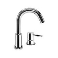 T MIX Gruppo  Lavabo Bordo piano 2 fori con piletta clic-clac Cromo  Bongio 32501 BONGIO RUBINETTERIE  - 1
