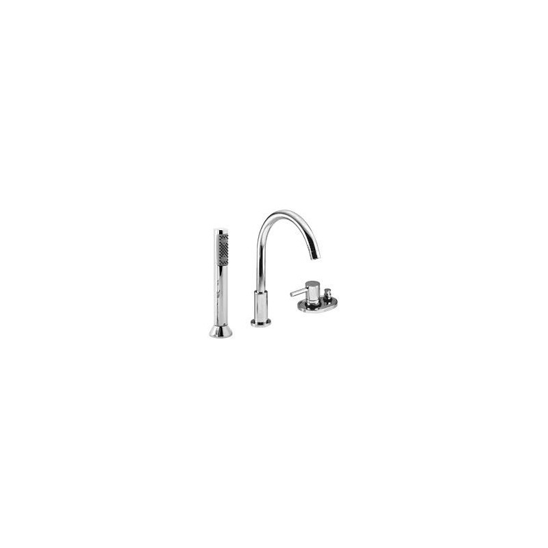 T MIX Groupe Bord de bain avec set de douche Chrome  Bongio 32531-D BONGIO RUBINETTERIE  - 1