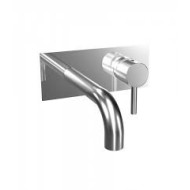 T MINI MIX Mixer évier Un mur avec plaque et Bouche 160mm  Chrome  Bongio 34539-16 BONGIO RUBINETTERIE  - 1