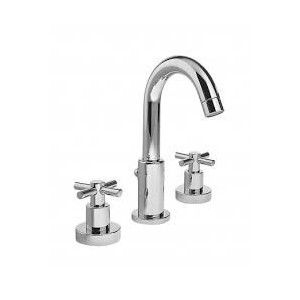 T CROSS Batterie Sink 3 trous complete échappement 1.1/4" Chrome  Bongio 30501 BONGIO RUBINETTERIE  - 1