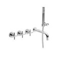 T CROSS Groupe Bath encastré avec douche duplex Chrome  Bongio 30530-D BONGIO RUBINETTERIE  - 1