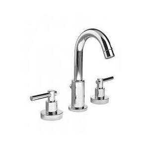 T LEVER Batterie Sink Tre trous complete échappement 1.1/4" Chrome  Bongio 31501 BONGIO RUBINETTERIE  - 1