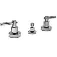 T LEVER Bidet mixer Tre holes with pop-up waste 1.1/4" Chrome  Bongio 31502 BONGIO RUBINETTERIE  - 1