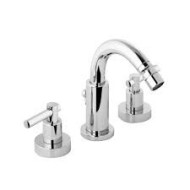 T LEVER Batteria  Bidet Tre fori con bocca completa di scarico 1.1/4" Cromo  Bongio 31503 BONGIO RUBINETTERIE  - 1