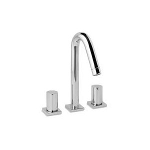AQUA Batterie Sink 3 trous avec les déchets clic-clac Chrome  Bongio 40501 BONGIO RUBINETTERIE  - 1