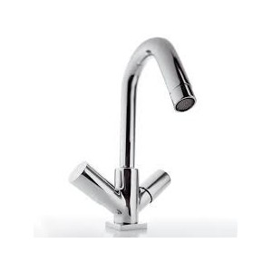 AQUA Un trou évier Bouche tournant avec déchets clic-clac Chrome  Bongio 40521-BG BONGIO RUBINETTERIE  - 1