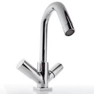 AQUA Un trou évier Bouche tournant avec déchets clic-clac Chrome  Bongio 40521-BG BONGIO RUBINETTERIE  - 1