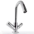 AQUA Un trou évier Bouche tournant avec déchets clic-clac Chrome  Bongio 40521-BG BONGIO RUBINETTERIE  - 1