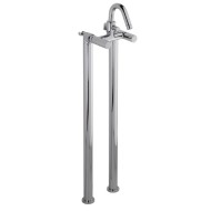 AQUA Groupe Bath externe sur les colonnes du sol avec set de douche duplex Chrome  Bongio 40528 BONGIO RUBINETTERIE  - 1