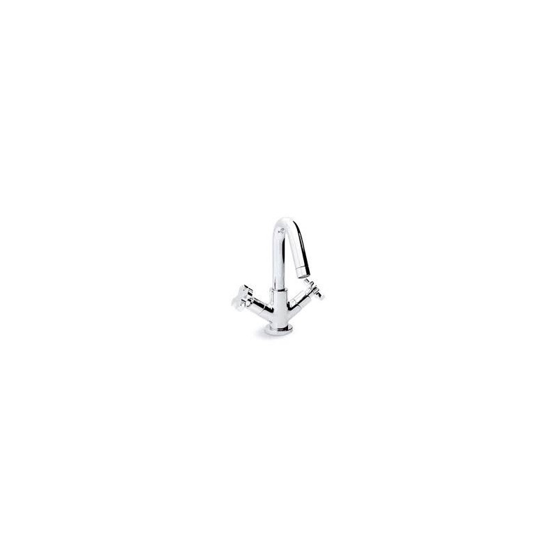 ALCOR Un trou évier Bouche tournant avec déchets clic-clac Chrome  Bongio  BONGIO RUBINETTERIE  - 1