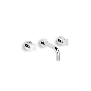ALCOR Waschbeckenarmatur für Wand Hahn 160mm komplett mit einbau verbindung Chrome  Bongio  BONGIO RUBINETTERIE  - 1