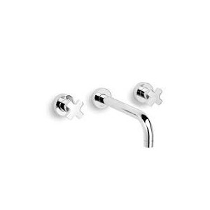 ALCOR Groupe de évier à mur Bouche 220mm compléter avec un accès intégré Chrome  Bongio 42538-2A BONGIO RUBINETTERIE  - 1