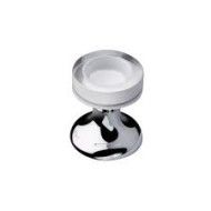 SOFFI Murano Glass Wannen Mixer Randmontage progressivo Weiss-Chrome  Bongio 60510CR44 BONGIO RUBINETTERIE  - 1