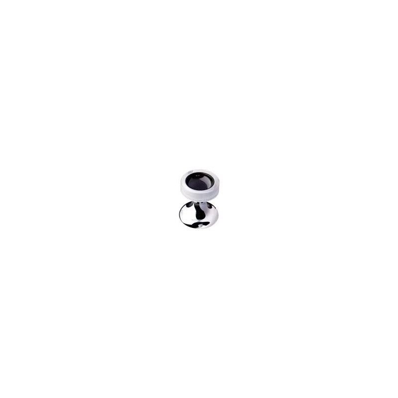 SOFFI Murano Glass Umsteller  Wannenrandmontage  Schwarz-Weiss-Chrome  Bongio 60535CR99 BONGIO RUBINETTERIE  - 1