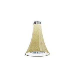 SOFFI Murano Glass shower head D.10 White/golden leaf/gold Bongio 60961OR77 BONGIO RUBINETTERIE - 1