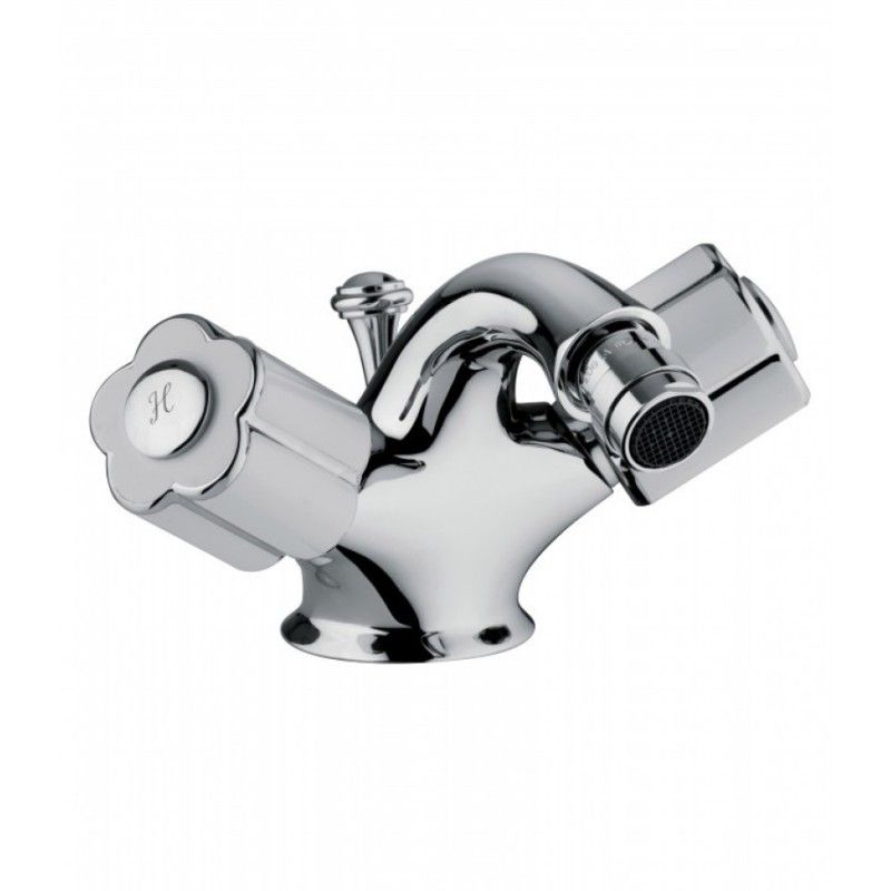 FLEUR BLANC Einloch Bidetarmatur mit Ablaufgarnitur 1.1/4" Chrome  Bongio 11522 BONGIO RUBINETTERIE  - 1