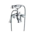 FLEUR BLANC Gruppo  Vasca Esterno su colonnette con set doccia Cromo  Bongio 11527 BONGIO RUBINETTERIE  - 1