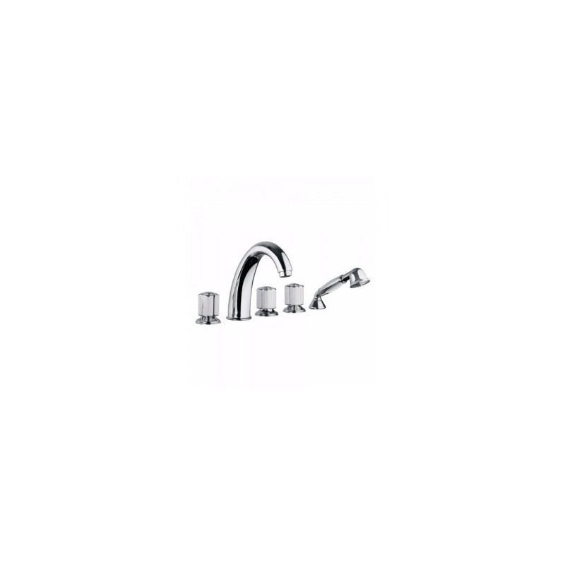 FLEUR BLANC Wannenarmatur Wannenrandmontage 5 Loch Chrome  Bongio 11531-D BONGIO RUBINETTERIE  - 1