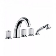 FLEUR BLANC Wannenarmatur Wannenrandmontage 5 Loch Chrome  Bongio 11531-D BONGIO RUBINETTERIE  - 1