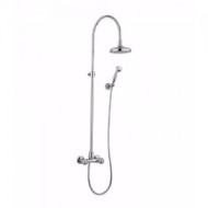 FLEUR BLANC Duschenarmatur mit schlauch, Duschkopf und Brauseset duplex Chrome  Bongio 11537-D BONGIO RUBINETTERIE  - 1