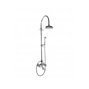 FLEUR BLANC Wannenarmatur mit schlauch, Duschkopf und Brauseset duplex Chrome  Bongio 11536-D BONGIO RUBINETTERIE  - 1