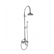 FLEUR BLANC Wannenarmatur mit schlauch, Duschkopf und Brauseset duplex Chrome  Bongio 11536-D BONGIO RUBINETTERIE  - 1