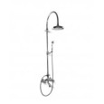 FLEUR BLANC Gruppo  Vasca Esterno con tubo, soffione e set doccia duplex Cromo  Bongio 11536-D BONGIO RUBINETTERIE  - 1