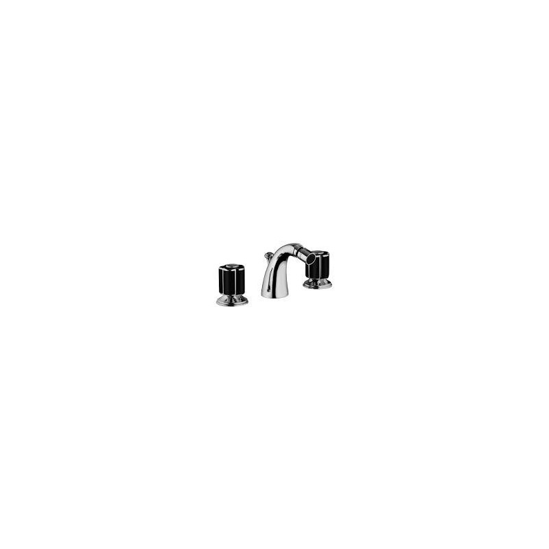 FLEUR NOIR Batterie Bidet 3 trous complete échappement 1.1/4" Chrome  Bongio 12503 BONGIO RUBINETTERIE  - 1