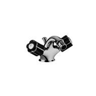 FLEUR NOIR Single hole bidet mixer with pop-up waste 1.1/4" Chrome  Bongio 12522 BONGIO RUBINETTERIE  - 1