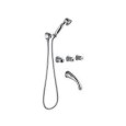 IMPERO Groupe Bath encastré avec set de douche duplex Chrome  Bongio 06530-D BONGIO RUBINETTERIE  - 1