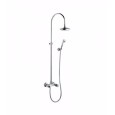 IMPERO External shower mixer with tube, shower head and handshower set duplex Chrome  Bongio 06537-D BONGIO RUBINETTERIE  - 1