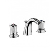 IMPERO Bidetarmatur 3 Loch Hahn mit Ablaufgarnitur 1.1/4" Chrome  Bongio 65503 BONGIO RUBINETTERIE  - 1