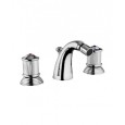 IMPERO Bidetarmatur 3 Loch Hahn mit Ablaufgarnitur 1.1/4" Chrome  Bongio 65503 BONGIO RUBINETTERIE  - 1