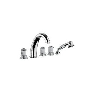 IMPERO Wannenarmatur Wannenrandmontage 5 Loch Chrome  Bongio 65531-D BONGIO RUBINETTERIE  - 1
