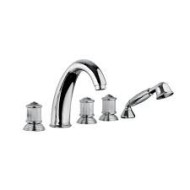 IMPERO Wannenarmatur Wannenrandmontage 5 Loch Chrome  Bongio 65531-D BONGIO RUBINETTERIE  - 1